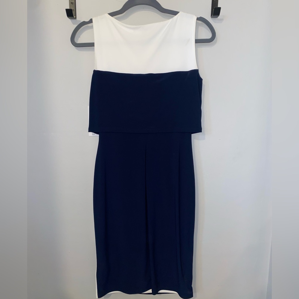 Navy and white dress - Picture 3 of 5